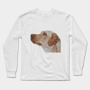 Labrador Retriever Fine Art Painting Long Sleeve T-Shirt